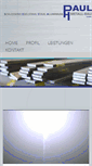 Mobile Screenshot of paulmetallbau.de