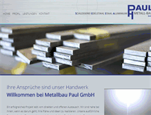 Tablet Screenshot of paulmetallbau.de